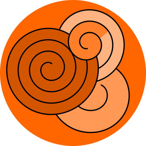 spirals overlap intersect