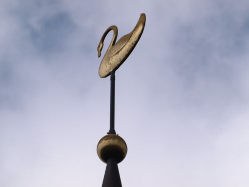 spire weather vane figure