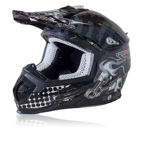 spirit hot pistons helmet  isolated  sport