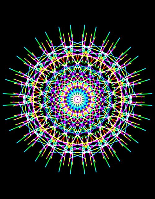 spirograph colors cheerfulness
