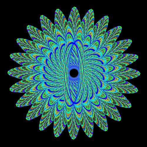 Spirograph Pattern Background