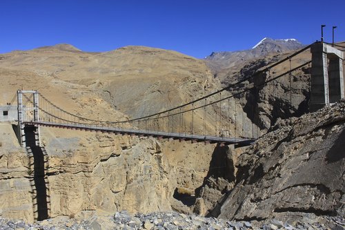 spiti valley  bridge  nature