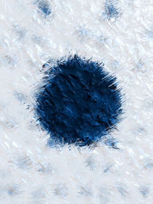 splash blue art