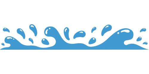 splash waves blue