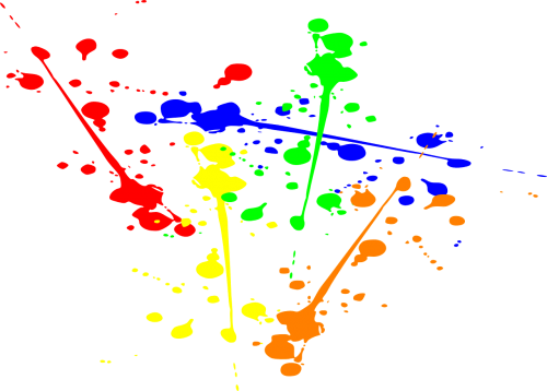 splatter ink paint