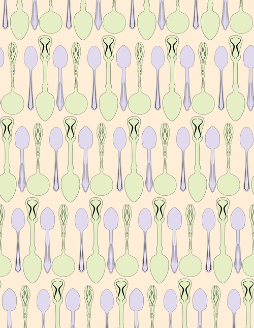 spoon  pattern  illustrator