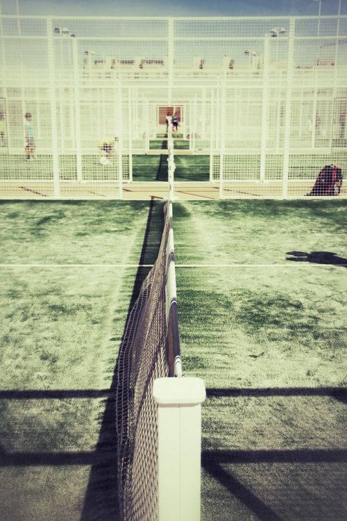 sport paddle paddle tennis court