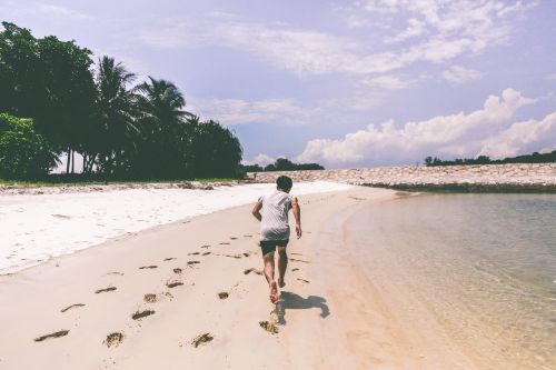 sports running beach