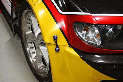 sports car headlights garage