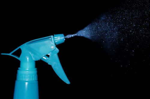 Spray Bottle While Spraying