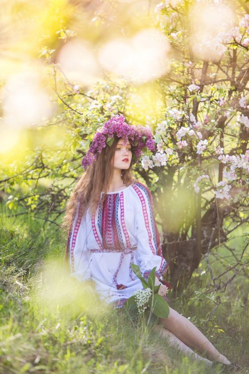spring girl ukrainka