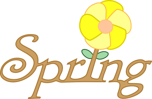 spring flower text