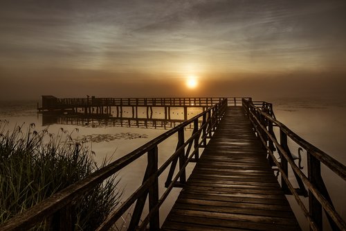 spring lake  sunrise  nature reserve