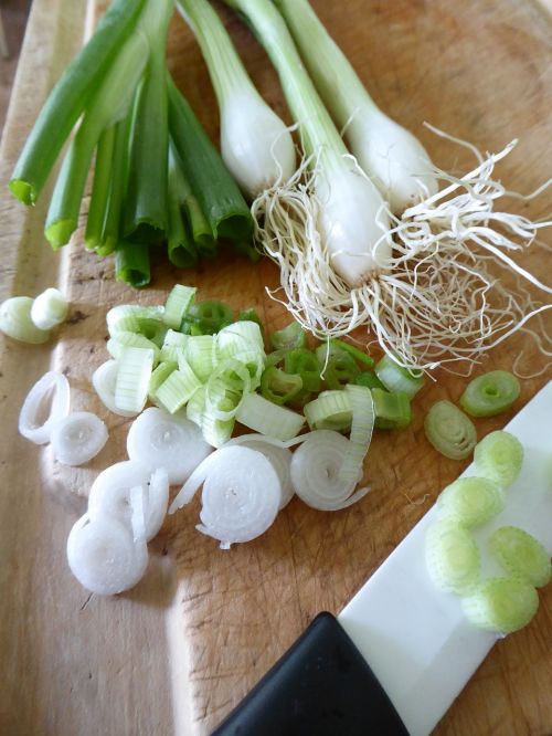 spring onions vegetables tuber