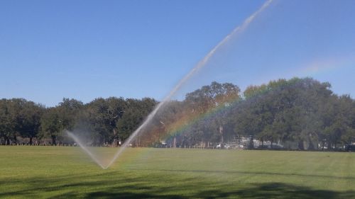 sprinkler park rainbow