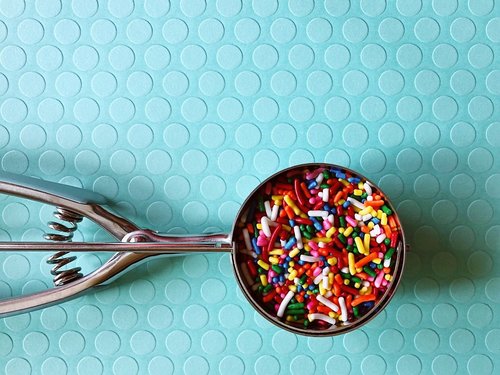 sprinkles  colorful  ice cream