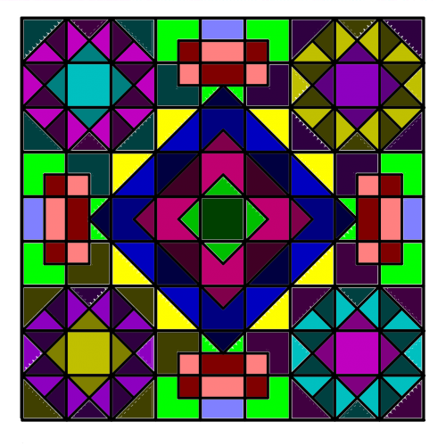 square bright geometric