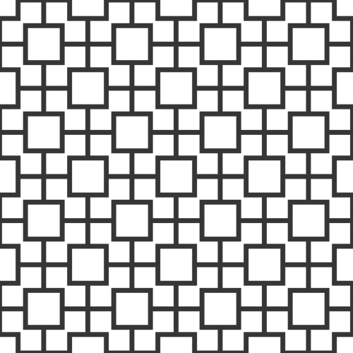 squares lines black