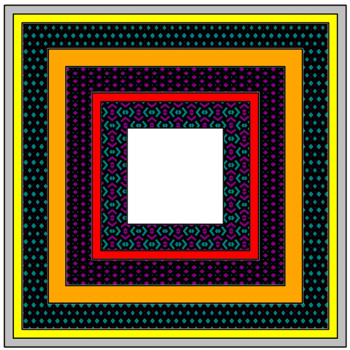 squares frame pattern