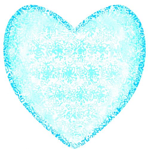 Squiggle Pale Green Heart