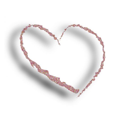 Heart On White Background