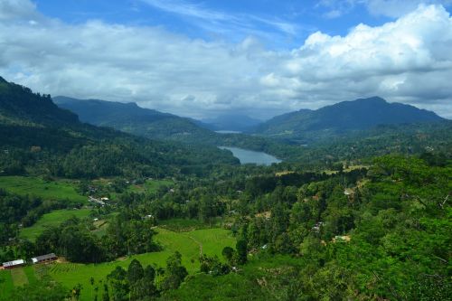 sri lanka central province mountain view