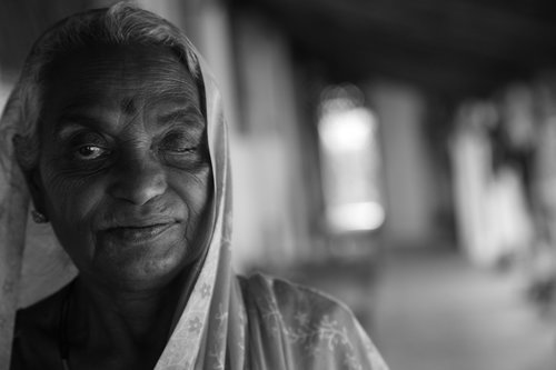 sri lanka  india  old woman