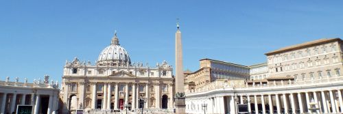 st peter's square rome panorama