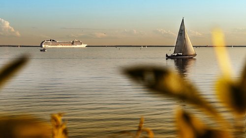 st petersburg russia  sea  ship