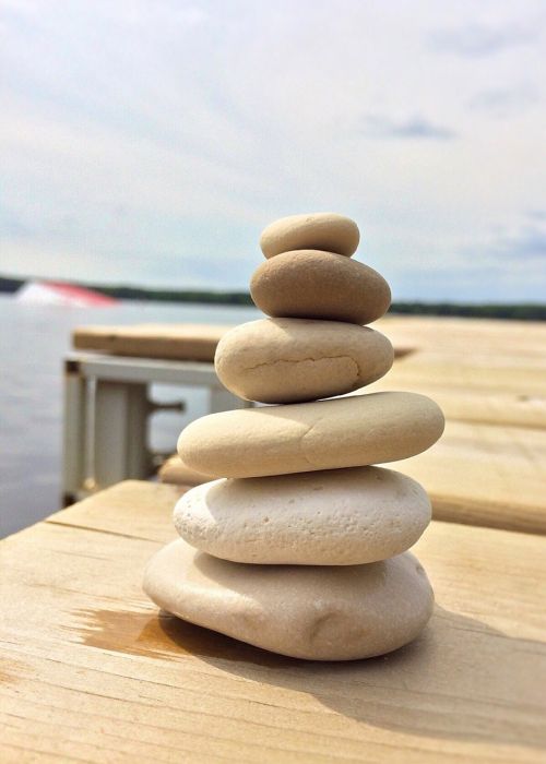 stacked rocks balance