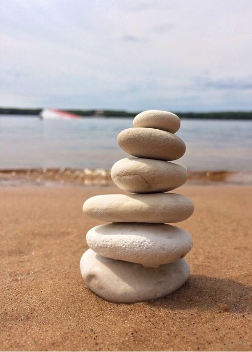 stacked rocks balance