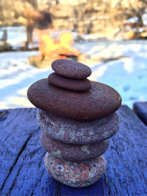 stacked stones relax balance