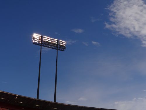 stadium lights sky
