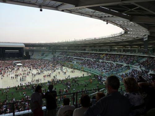 stadium concert stage turin