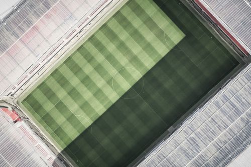 stadium arena aerial view