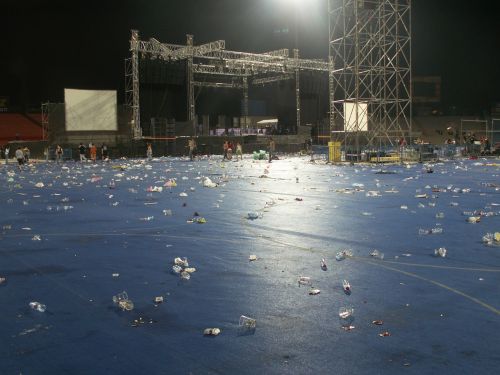stadium after concert stadium concert