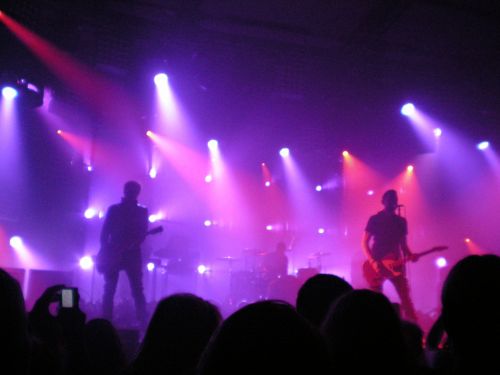 Stage In Purple Lights