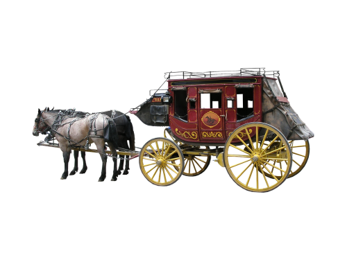 stagecoach isolated horse