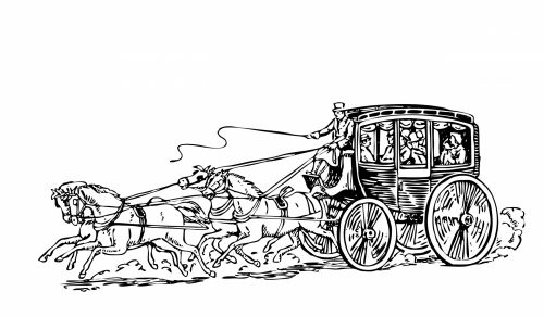 Stagecoach Clipart Illustration