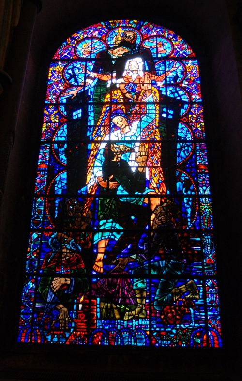 stained glass window