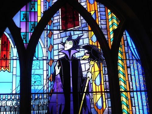 stained glass stepmother fairy tale