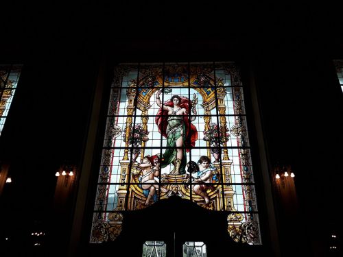 stained glass art theatre