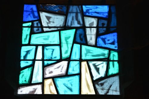 stained glass blue color glass color