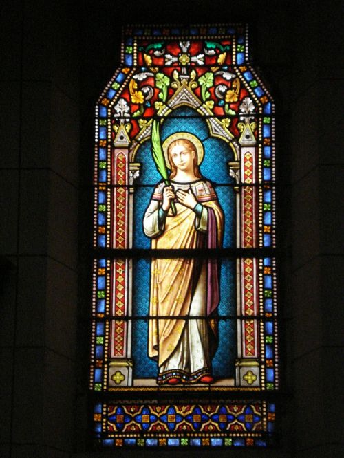 stained glass basilica architecture