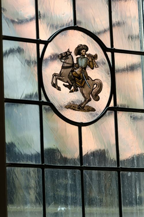 stained glass window rider