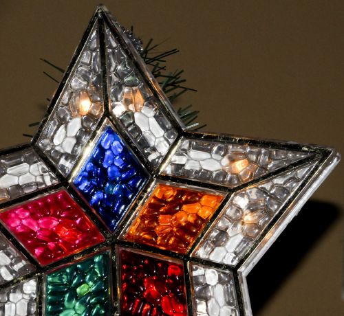 Stained Glass Christmas Star