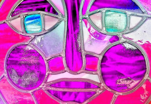 Stained Glass Face