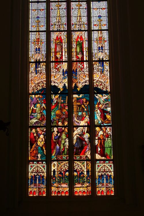 stained glass window church sacral architecture
