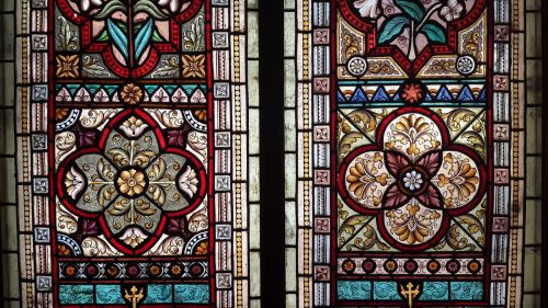 stained glass window church window emmanuel methodist church