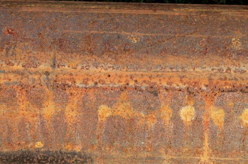 stainless metal rusted